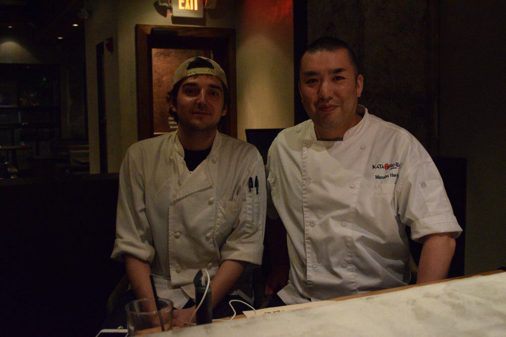 Jason Farmer and Hori-san from Kata Robata at Izakaya