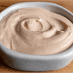 Benihana yum yum sauce in a dipping bowl